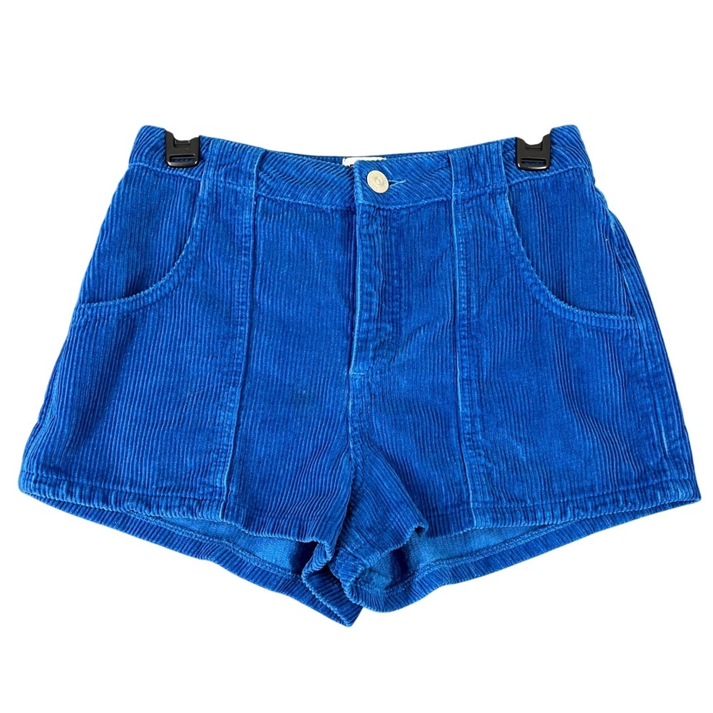 BDG Urban Outfitters Mom Shorts‎ Women S Ribbed High Rise Five Pocket Casual Fit